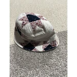 NWT Madewell Women's Size S-M Quilted Patchwork Bucket Hat Lighthouse